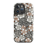 Floral Pattern - Bijutsu Sekai Watanabe Seitei Iphone Case, 16 Pro Max / Matte, Floral Patterned Phone Case