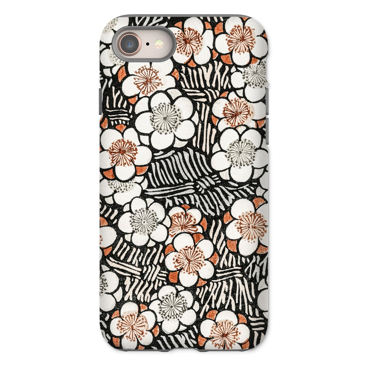 Floral Pattern Bijutsu Sekai Watanabe Seitei Iphone Case, 8 / Matte, Floral Patterned Phone Case
