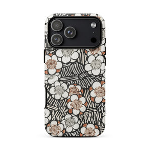 Floral Pattern - Bijutsu Sekai Watanabe Seitei Phone Case, Watanabe Seitei, Plum Blossoms Mid-bloom, Bijutsu Sekai