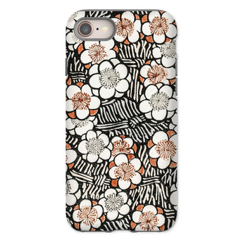 Floral Pattern - Bijutsu Sekai Watanabe Seitei Phone Case Iphone 8 / Matte Floral Patterned Phone Case Watanabe Seitei, Plum Blossoms
