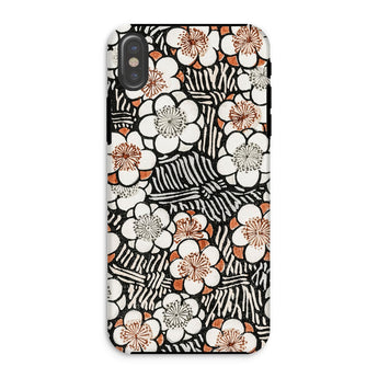 Floral Pattern - Bijutsu Sekai Watanabe Seitei Phone Case Iphone Xs / Matte Floral Patterned Phone Case Watanabe Seitei, Plum Blossoms