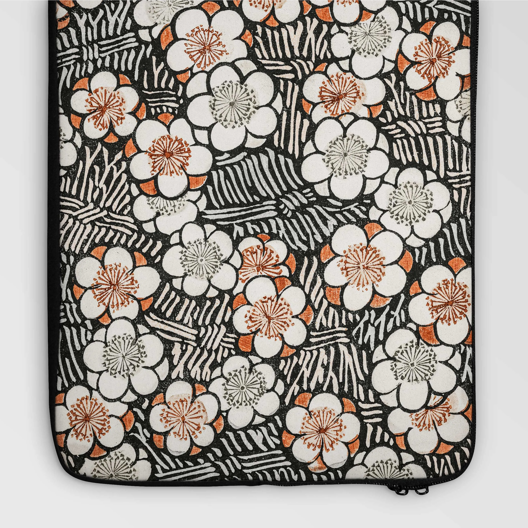 Floral Pattern Laptop Sleeve From Bijutsu Sekai By Watanabe Seitei - Laptops - Aesthetic Art