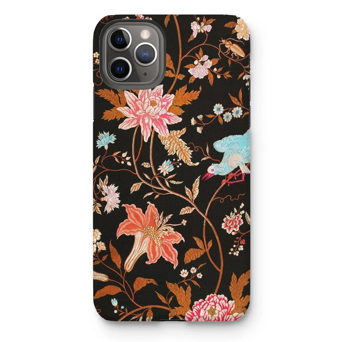 Midnight Call - Flora & Fauna Fabric Iphone Case 11 Pro Max / Matte Mobile Phone Cases