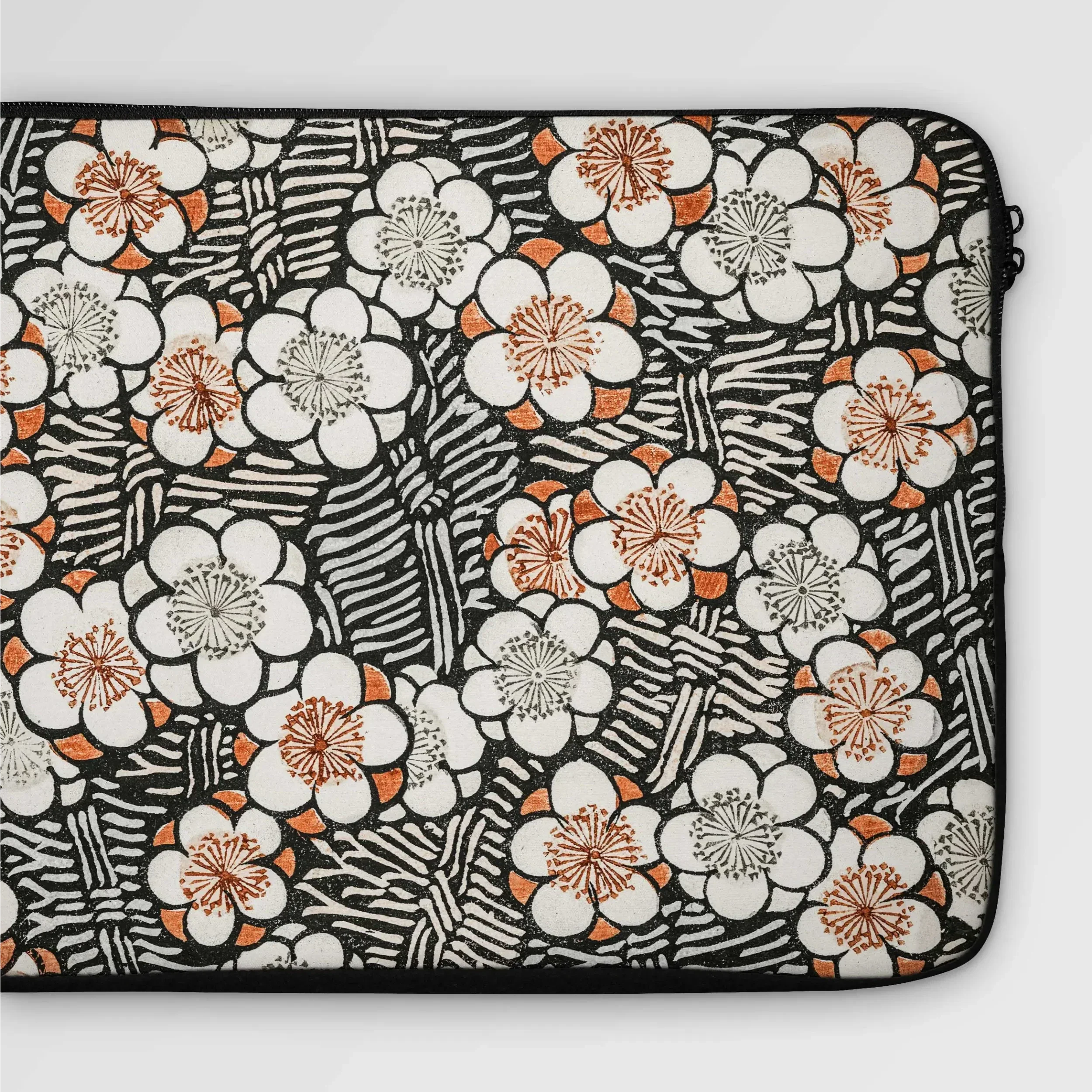 Kachō-ga Laptop Sleeve - Watanabe Seitei Floral Pattern Art Computer Covers & Skins