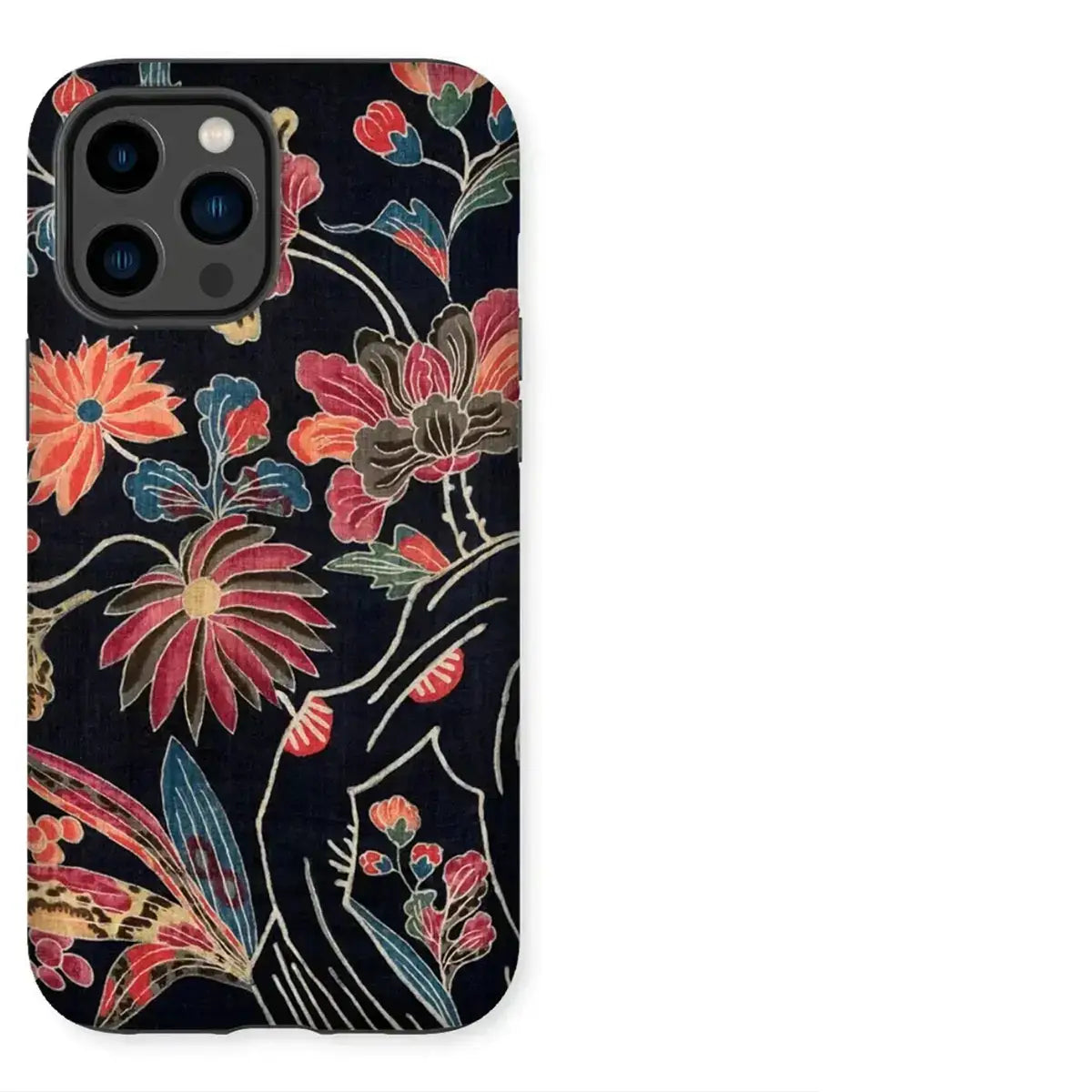 Floral patterned textile art iphone case for decorative art nerds on stylish iPhone cases