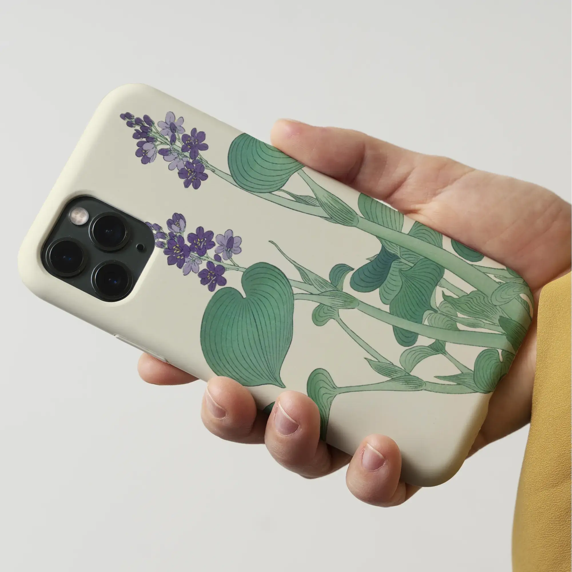 Blooming Hosta - Floral Aesthetic Art Iphone Case - Ohara Koson Mobile Phone Cases