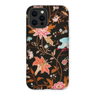 Midnight Call - Flora & Fauna Fabric Iphone Case 13 Pro Max / Matte Mobile Phone Cases