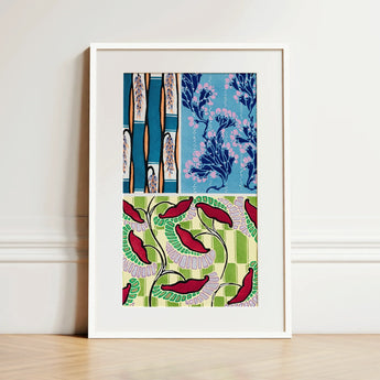 Floréal-dessins & Coloris Nouveaux - E.a. Séguy Art Print / Canvas, 12x18’’ / 31x46cm / White Frame / Matboard, Posters Prints Visual