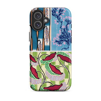 Floréal-dessins & Coloris Nouveaux - E.a. Séguy Iphone Case, 16 Plus / Matte, Floral Patterned Phone Case