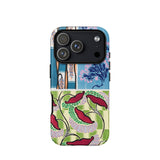 Floréal-dessins & Coloris Nouveaux - E.a. Séguy Iphone Case 17 Pro / Matte Iphone 12 Pro Max Case Floral Design Green Case, Coloris