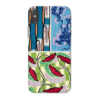 Floréal-dessins & Coloris Nouveaux - E.a. Séguy Iphone Case, x / Matte, Colorful Patterned Phone Case Floral Abstract Designs