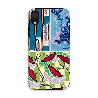 Floréal-dessins & Coloris Nouveaux - E.a. Séguy Iphone Case, Xr / Matte, Colorful Patterned Phone Case Floral Abstract Designs
