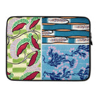 Floréal-dessins & Coloris Nouveaux - E.a. Séguy Laptop Sleeve, Laptop Sleeve Colorful Patterned Designs Flowers Fish Abstract