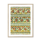 Flower Beds - Floral Thai Temple Mosaic Art Print