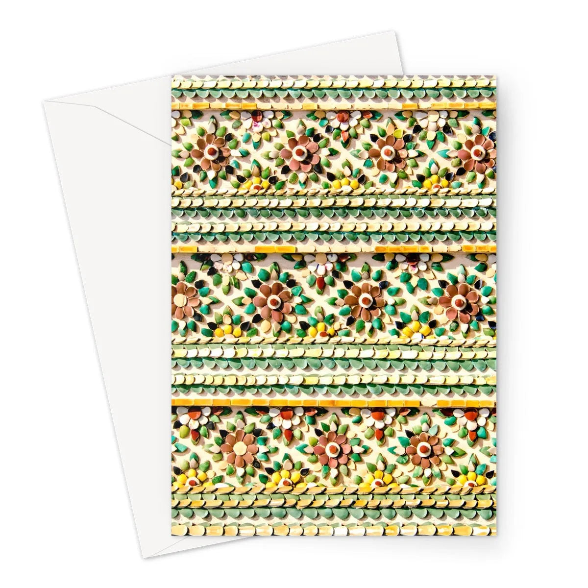 Flower Beds Greeting Card - A5 Portrait / 1 Card - Notebooks & Notepads - Aesthetic Art