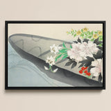 Flower Boat - Kamisaka Sekka Art Print / Canvas, 18x12’’ / 46x31cm / Black Frame, Posters Prints & Visual Artwork, Toby Leon