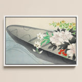 Flower Boat - Kamisaka Sekka Art Print / Canvas, 18x12’’ / 46x31cm / White Frame, Posters Prints & Visual Artwork, Toby Leon