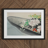 Flower Boat - Kamisaka Sekka Art Print / Canvas, Kamisaka Sekka Charts, Tiger Lilies Arched, Ceremonial Hush