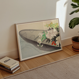 Flower Boat - Kamisaka Sekka Art Print / Canvas, Kamisaka Sekka Charts, Tiger Lilies Arched, Ceremonial Hush