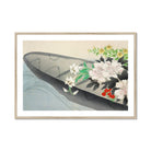 Flower Boat Kamisaka Sekka Art Print, Framed Floral Boat Painting