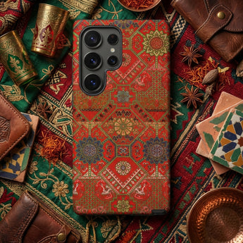 Flower Fan Pattern - G.a. Audsley Textile Art Phone Case, Mobile Cases, Toby Leon