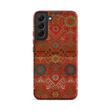 Flower Fan Pattern - G.a. Audsley Textile Art Phone Case, Samsung Galaxy S22 Plus / Matte, Mobile Cases, Toby Leon