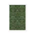 Flower Garden William Morris Decorative Art Print, Ornate Green Floral Wallpaper Pattern Symmetrical Botanical Designs