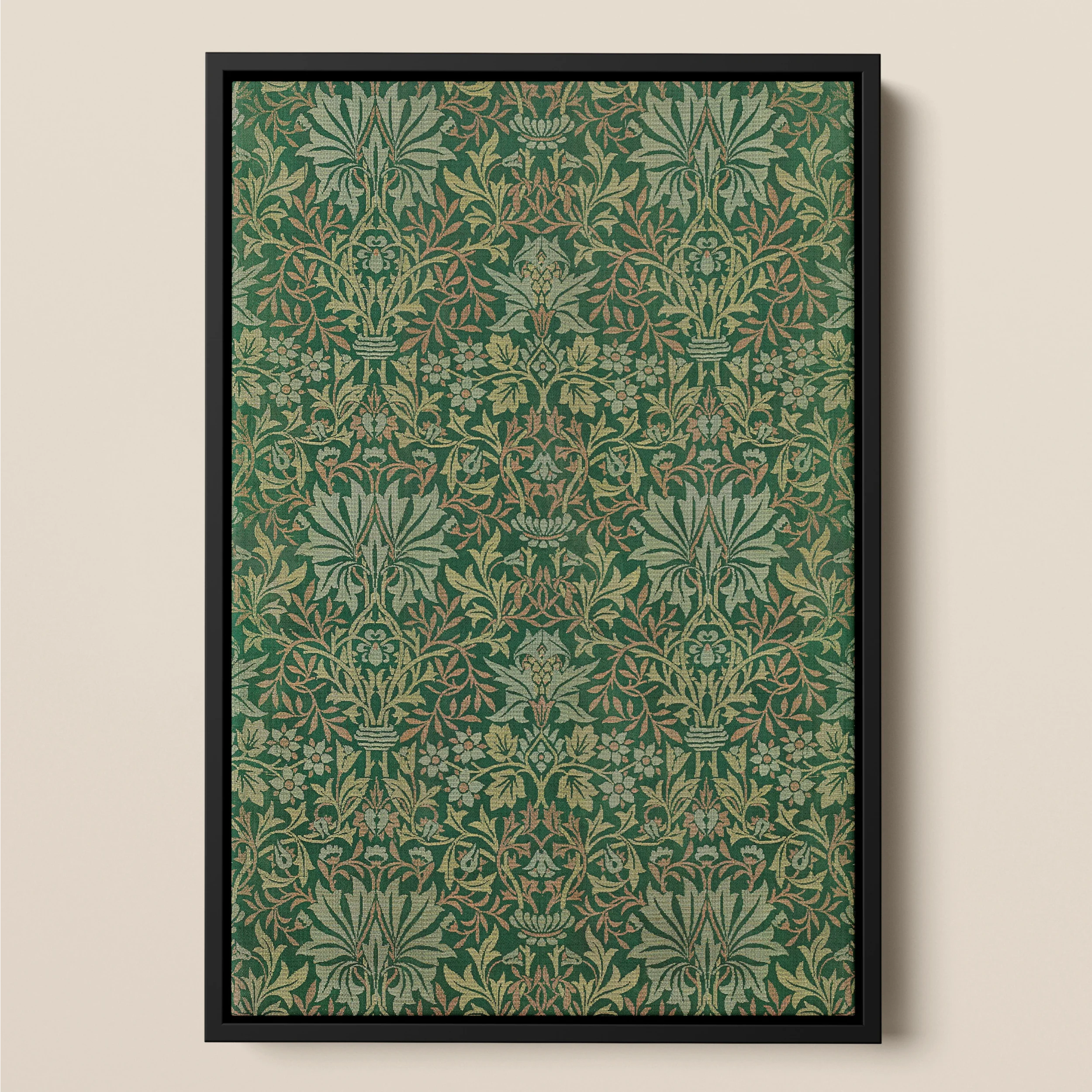 Flower Garden - William Morris Pattern Art Framed Canvas Posters Prints & Visual Artwork