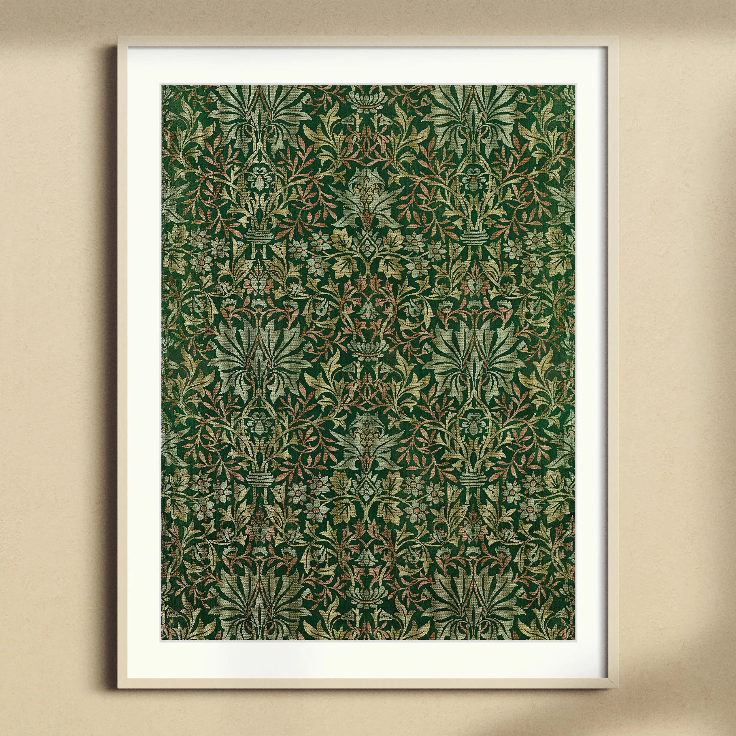 Flower Garden - William Morris Pattern Art Framed Print Posters Prints & Visual Artwork