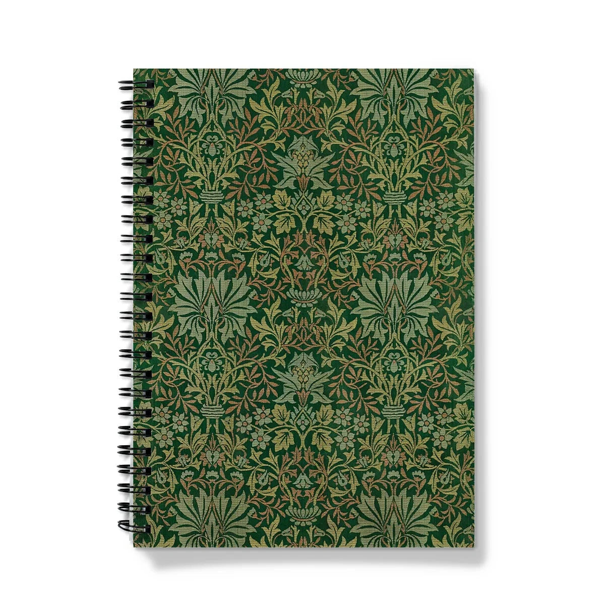 Flower Garden - William Morris Pattern Art Notebook A5 - Graph Paper Notebooks & Notepads