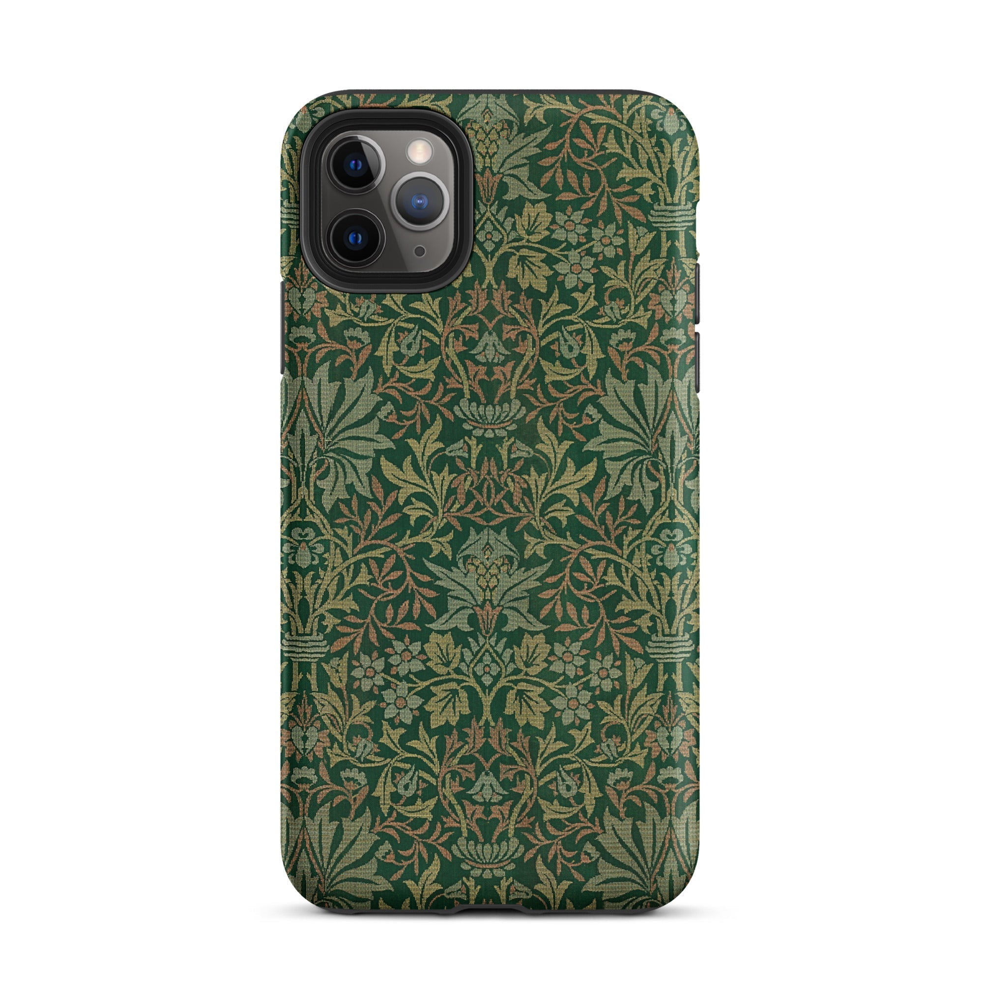 Flower Garden William Morris Pattern Iphone Case, 11 Pro Max / Matte, Green Floral Patterned Phone Case