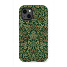 Flower Garden - William Morris Pattern Iphone Case, 13 Mini / Matte, Ornate Green Gold Floral Patterned Iphone Case