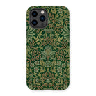 Flower Garden - William Morris Pattern Iphone Case, 14 Pro / Matte, Ornate Floral-patterned Iphone Case Green Gold