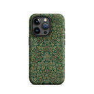 Flower Garden William Morris Pattern Iphone Case, 15 Pro / Matte, Green Floral Patterned Phone Case