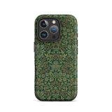 Flower Garden - William Morris Pattern Iphone Case, 16 Pro / Matte, Green Floral Patterned Phone Case