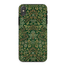 Flower Garden - William Morris Pattern Iphone Case, Xs / Matte, Smartphone Case Ornate Green Gold Floral Pattern