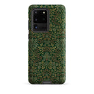 Flower Garden William Morris Pattern Samsung Case, Galaxy S20 Ultra / Matte, Dark Green Phone Case Intricate Floral Leaf Pattern
