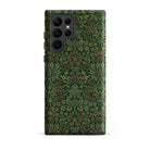 Flower Garden William Morris Pattern Samsung Case, Galaxy S22 Ultra / Matte, Dark Green Phone Case Intricate Floral Pattern