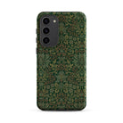 Flower Garden William Morris Pattern Samsung Case, Galaxy S23 Plus / Matte, Smartphone Dark Green Intricately Patterned Case Floral Leaf