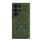 Flower Garden William Morris Pattern Samsung Case, Galaxy S24 Ultra / Matte, Smartphone Case Dark Green Intricate Botanical Pattern