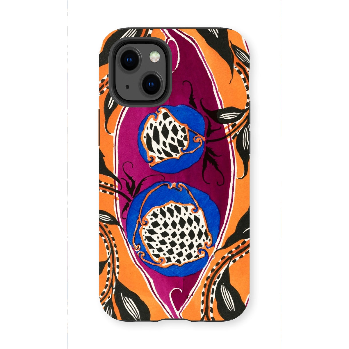 Flower Pods - E.a. Seguy Pochoir Iphone Case, 13 Mini / Matte, Floral Patterned Phone Case