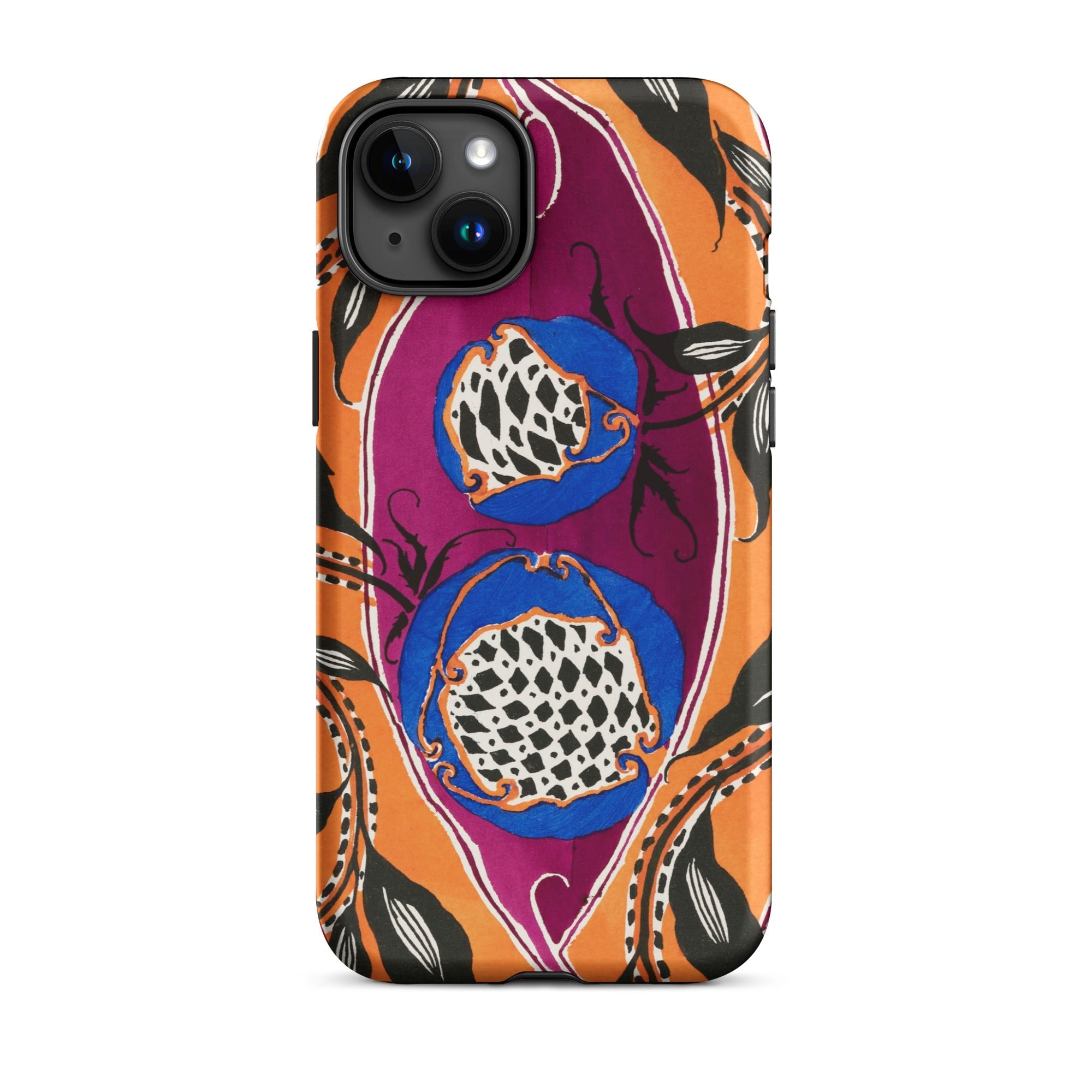 Flower Pods E.a. Seguy Pochoir Iphone Case, 15 Plus / Matte, Floral Patterned Phone Case