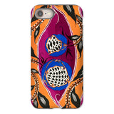 Flower Pods - E.a. Seguy Pochoir Phone Case Iphone 8 / Matte Patterned Phone Case Flower Pods Iphone Case, Art Deco Botanical Illustration,