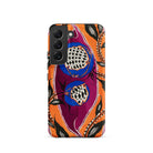 Flower Pods E.a. Seguy Pochoir Samsung Case, Galaxy S22 / Matte, Smartphone Case Abstract Floral Design Orange Purple Blue