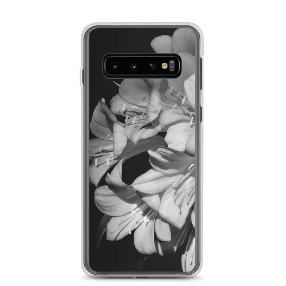 Flower Power Samsung Galaxy Case - black And White - Samsung Galaxy S10 - Mobile Phone Cases - Aesthetic Art