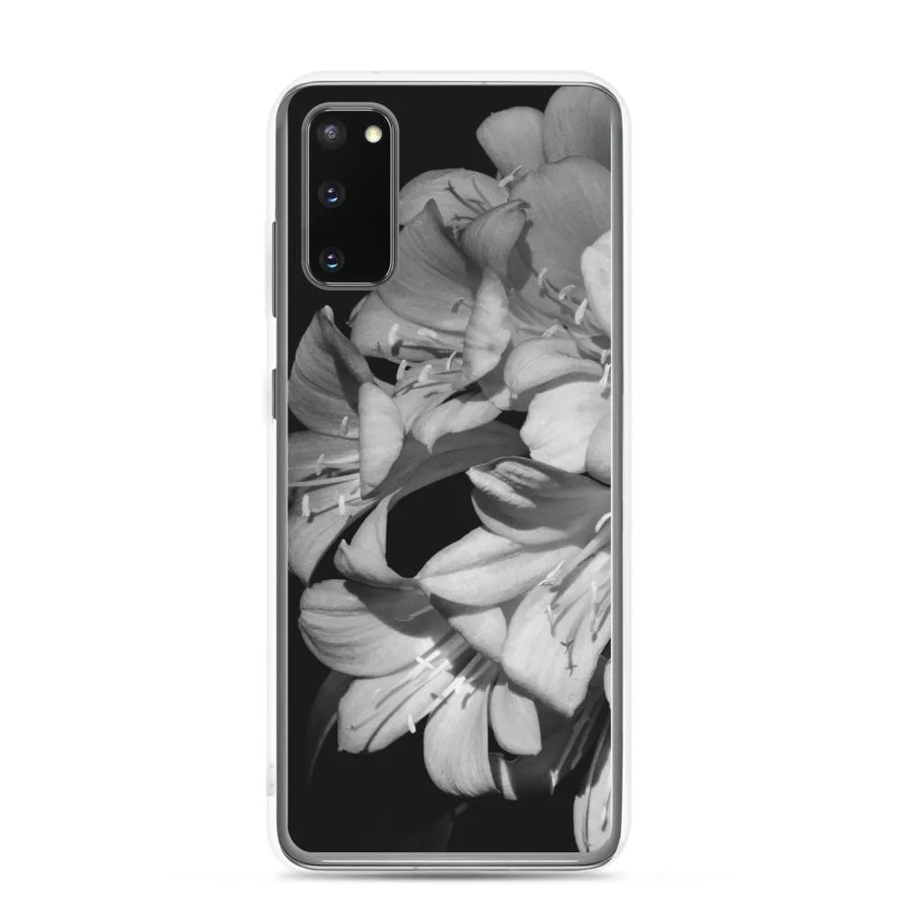 Flower Power Samsung Galaxy Case - black And White - Samsung Galaxy S20 - Mobile Phone Cases - Aesthetic Art