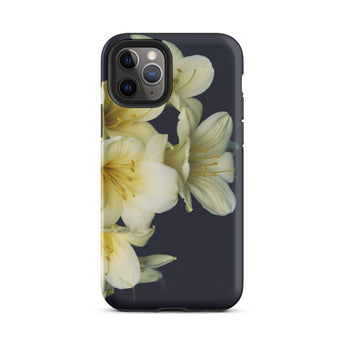 Flower Power too - Yellow Clivia Miniata Iphone Case, 11 Pro / Matte, Floral-patterned Smartphone Case