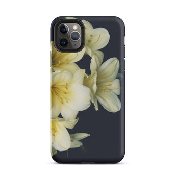 Flower Power too - Yellow Clivia Miniata Iphone Case, 11 Pro Max / Matte, Floral-patterned Phone Case