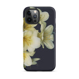 Flower Power too - Yellow Clivia Miniata Iphone Case, 12 Pro Max / Matte, Floral-patterned Phone Case