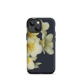 Flower Power too - Yellow Clivia Miniata Iphone Case 13 Mini / Matte Floral-patterned Phone Case Clivia Miniata, Yellow Radiant Allure